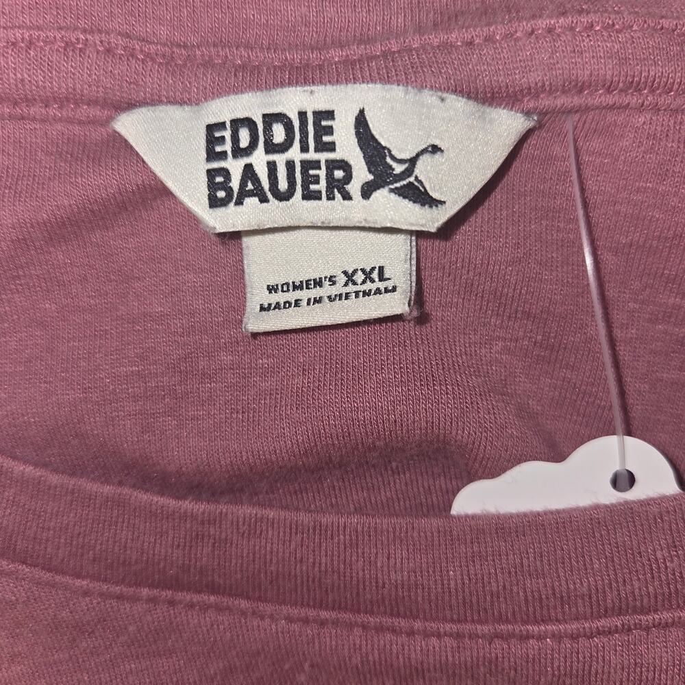 Eddie Bauer Women's XXL Burgundy Long Sleeve Shirt - Picture 5 of 5